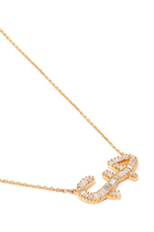 Hobb Large Pendant Necklace, 18k Yellow Gold & Diamonds